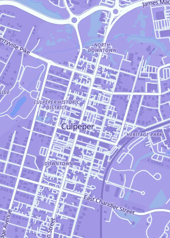 Street map around Final Boss, 201 N Main St, Culpeper, VA
