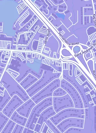Street map around Firefly Toys & Games, Columbia