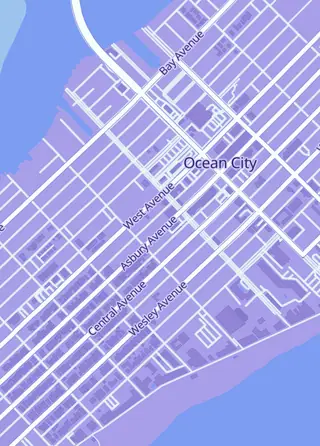 Street map around Flawless Cards N Collectibles, Ocean City