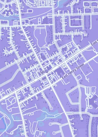 Street map around Flip Tap Win TCG, Saline
