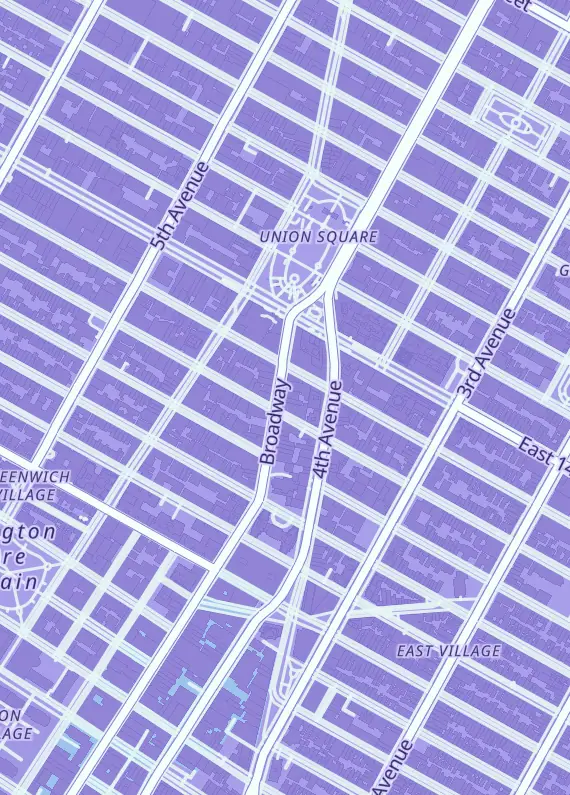 Street map around Forbidden Planet, 832 Broadway, New York, NY