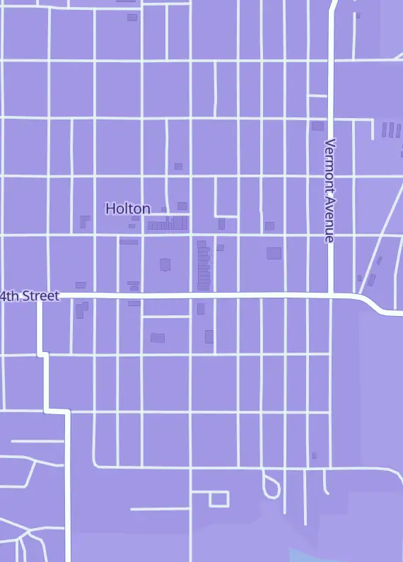 Street map around Free State Gaming LLC, 406 Pennsylvania Ave, Holton, KS
