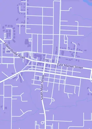 Street map around Fusion Vault Gaming, Troy