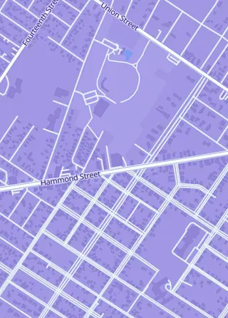Street map around Galactic Comics and Collectibles, Bangor