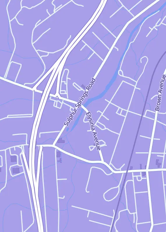 Street map around Game Forge, 47 Forga Plaza Loop, Waynesville, NC