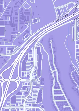 Street map around Game Haven St. George, Saint George
