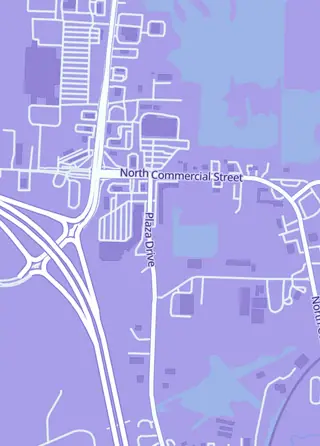 Street map around Game Time!, Harrisonville