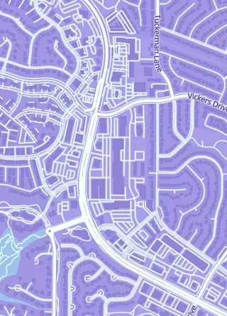 Street map around Gamer's Haven, Colorado Springs