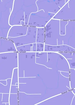 Street map around Gamer's Pair-a-dice, Jena