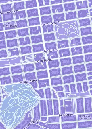 Street map around Gamescape San Francisco, San Francisco