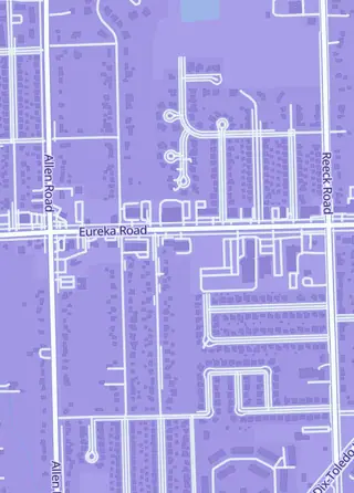 Street map around GameTime, Southgate