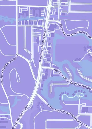 Street map around Gamez & More, Rochester