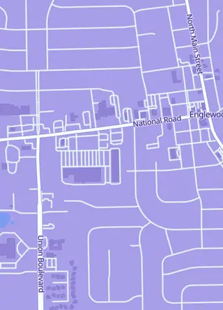Street map around Gaming Adventures, Englewood
