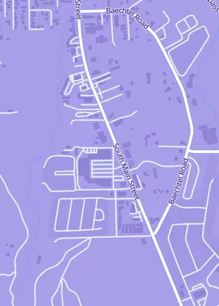 Street map around Gateway Games Willits, Willits