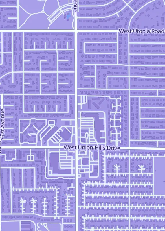 Street map around Gather 4 Games, 18631 N 19th Ave Ste 170, Phoenix, AZ