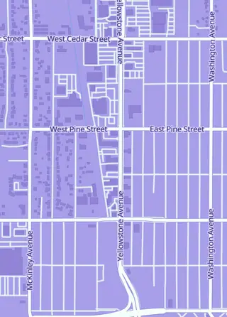 Street map around Gathering Games and Hobbies, Pocatello