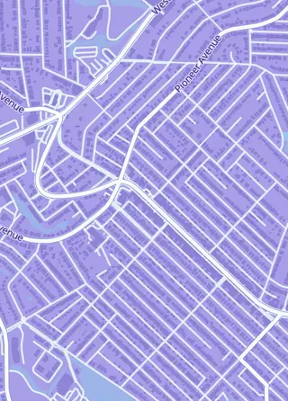 Street map around Geekadrome, Pittsburgh