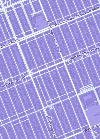 Street map around Geeky Teas & Games, Inc, Burbank