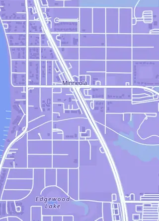 Street map around Generations Card Shop, Minneola