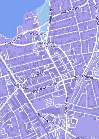 Street map around Goalpost Sports Cards, Wakefield