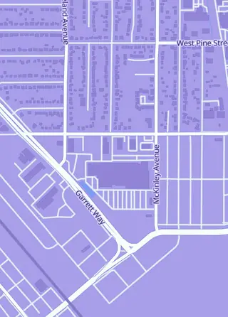 Street map around Goblin Town Games, Pocatello