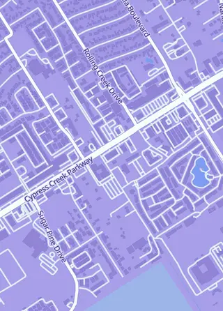Street map around Gold, coins and collectibles-gold buyer, Houston