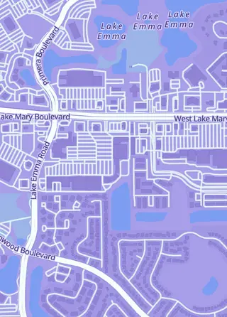 Street map around Golden Sports Cards, Lake Mary