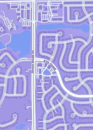 Street map around Grade Plus Trade, Naperville