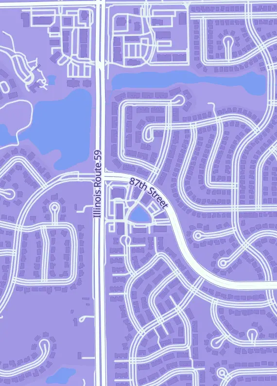 Street map around Grade Plus Trade, 2112 Winding River Dr #108, Naperville, IL