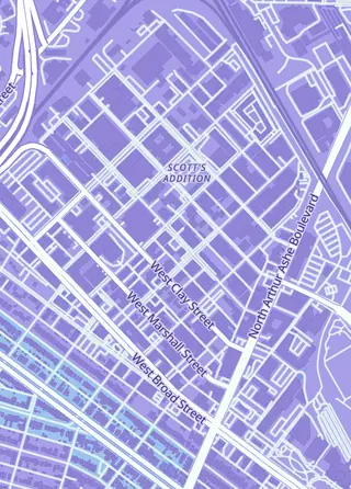 Street map around Graybo's Sports Cards, Richmond