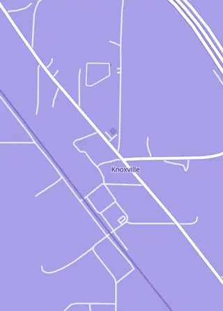 Street map around Green Door Collectibles, LLC, Knoxville