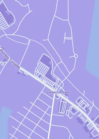 Street map around Greenbush Out-of-Print Comics, Rensselaer