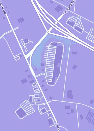Street map around Guardian Gaming VT, St Albans