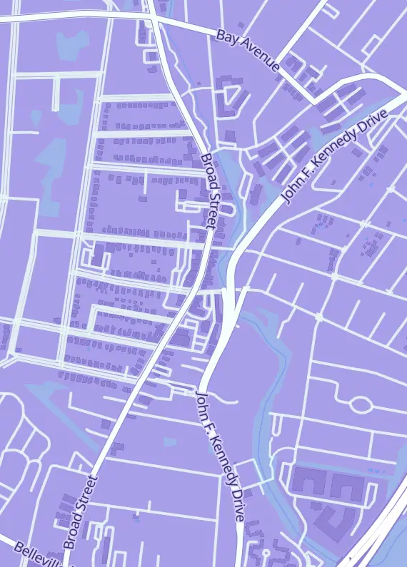 Street map around Hasty Goblin Games, 377 Broad St 2nd Floor, Bloomfield, NJ