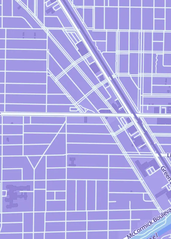 Street map around Heroines and Heroes, 2026 Central St, Evanston, IL
