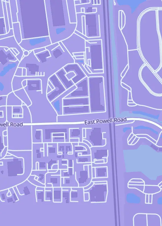 Street map around Hexir, 9022 Cotter St, Lewis Center, OH