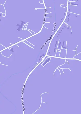 Street map around High Noon Comics, Wappinger