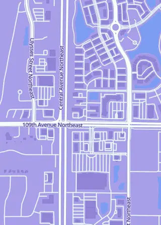 Street map around Hitters Cards and Collectibles, Blaine
