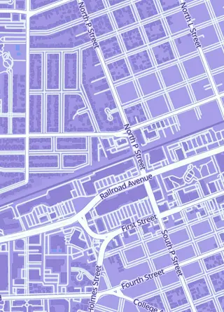 Street map around Hobby Addicts, Livermore