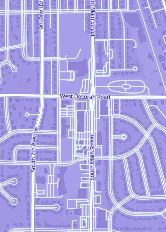 Street map around Hobby Knights, 828 S Main St, West Bend, WI
