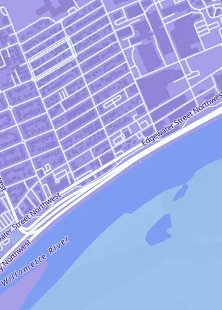 Street map around Hobby Vault, Salem
