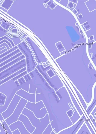 Street map around Hole in the Wall Hobbies, Universal City