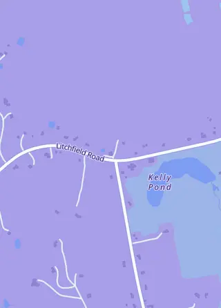 Street map around Holo Hideout, Harwinton