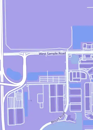 Street map around Home Field Hobby Shop, Pompano Beach