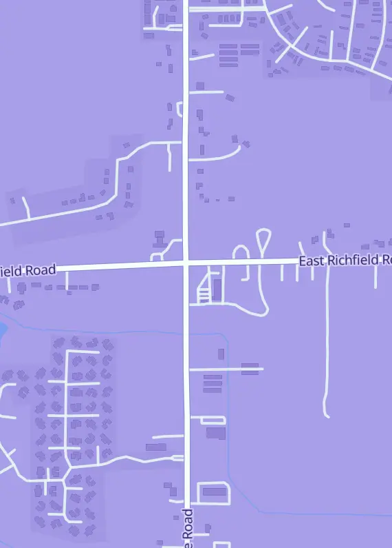 Street map around Hometown Trading Cards And Collectables, 3500 N State Rd Unit E, Richfield Township, MI