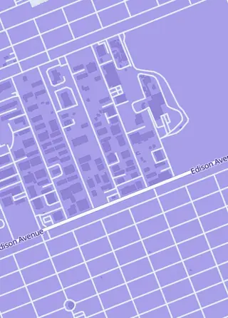 Street map around Hot Flips, West Babylon