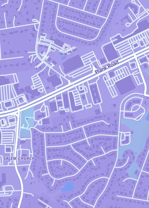 Street map around House of Cars Virginia, 3940 Plank Rd Ste r1, Fredericksburg, VA