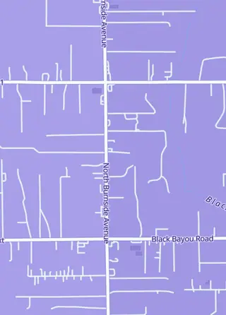 Street map around Huffs Toys, Gonzales