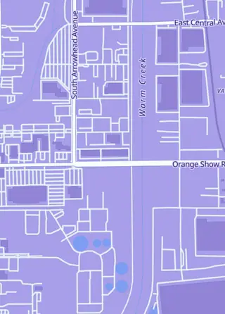 Street map around Hurry Up Batter, San Bernardino