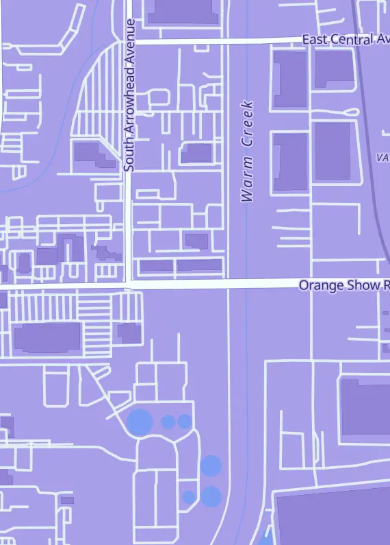 Street map around Hurry Up Batter, 236 W Orange Show Rd, San Bernardino, CA